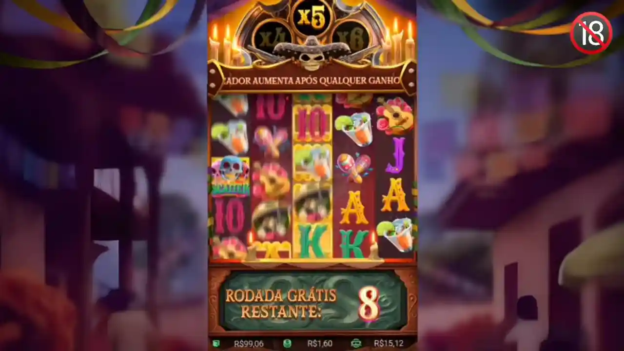 Rodada Grátis com Multiplicador Crescente